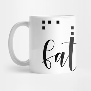 Braille father Mug